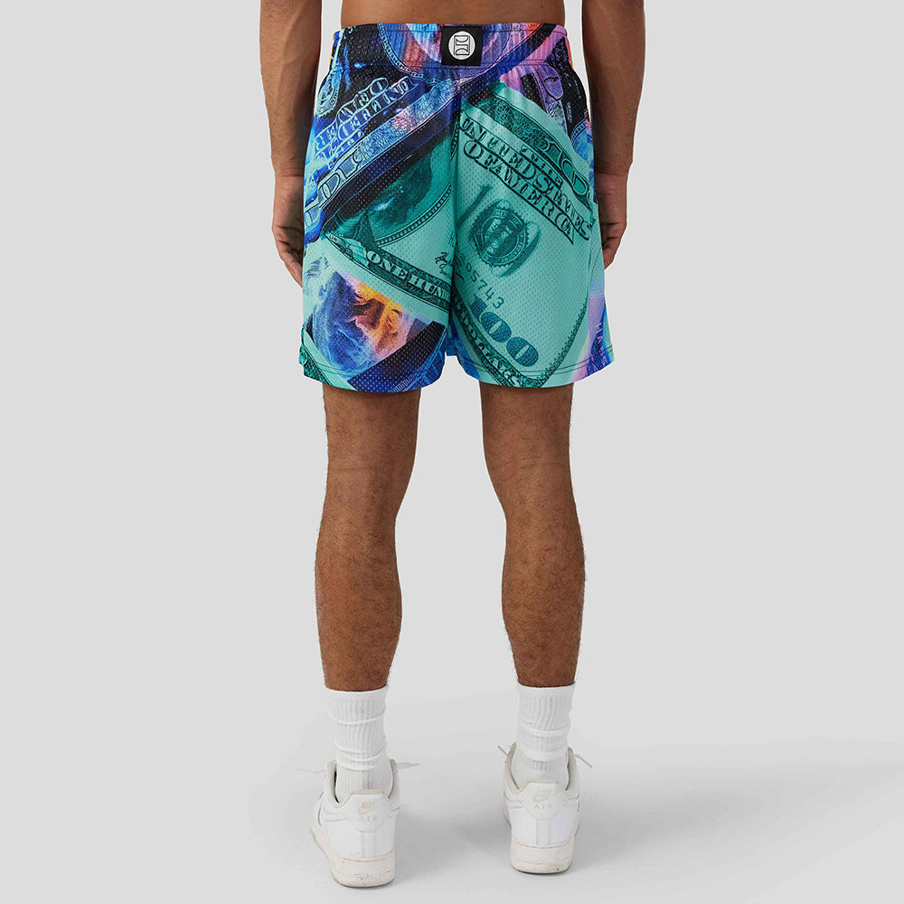 SPORTSWEAR- Sports Shorts-Shocking Money Game-Blue