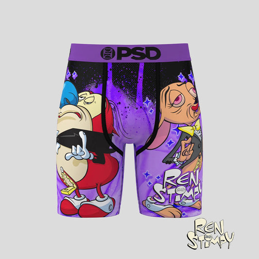 REN AND STIMPY - Boxer Briefs - Little Trouble - Purple