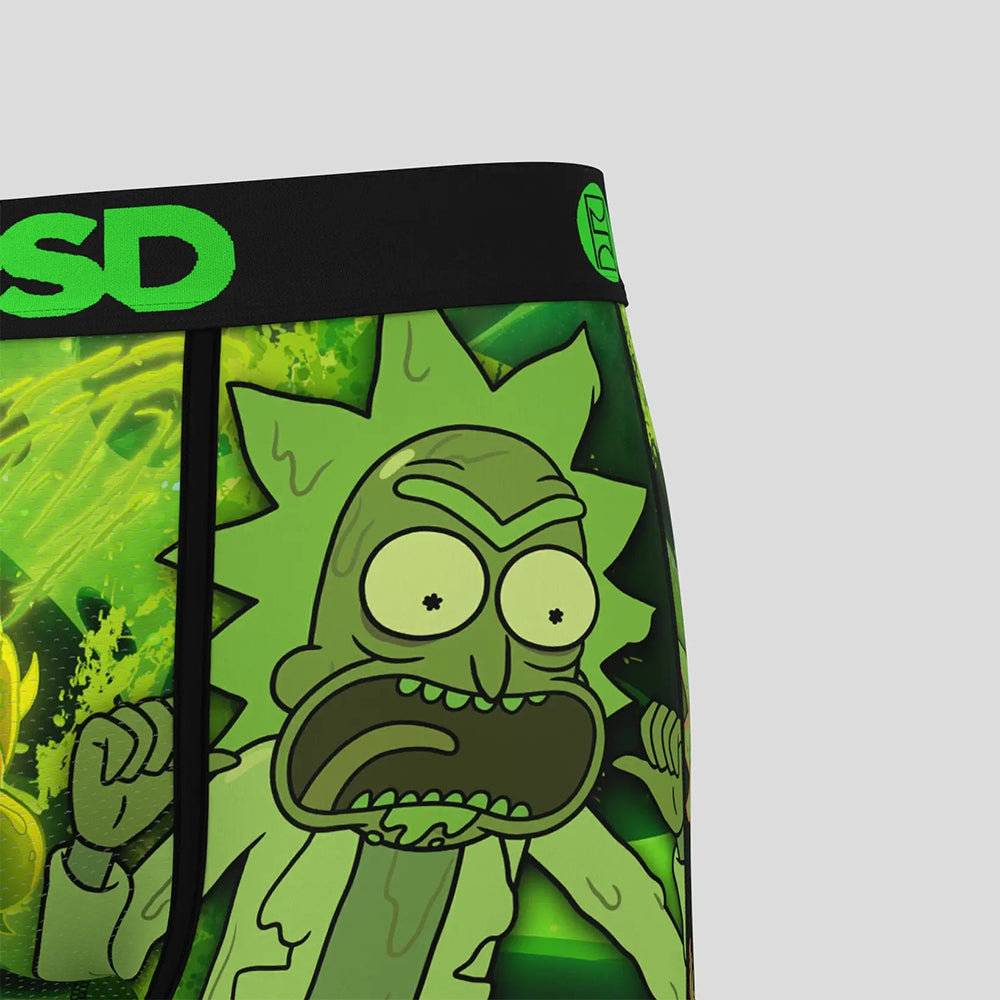 RICK AND MORTY- 平口四角褲-史萊姆-綠色