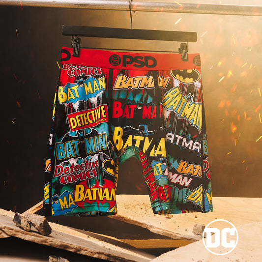 DC- Boxer Briefs-Batman-Red