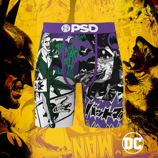 DC - Boxer Briefs - Batman vs. The Joker - Purple
