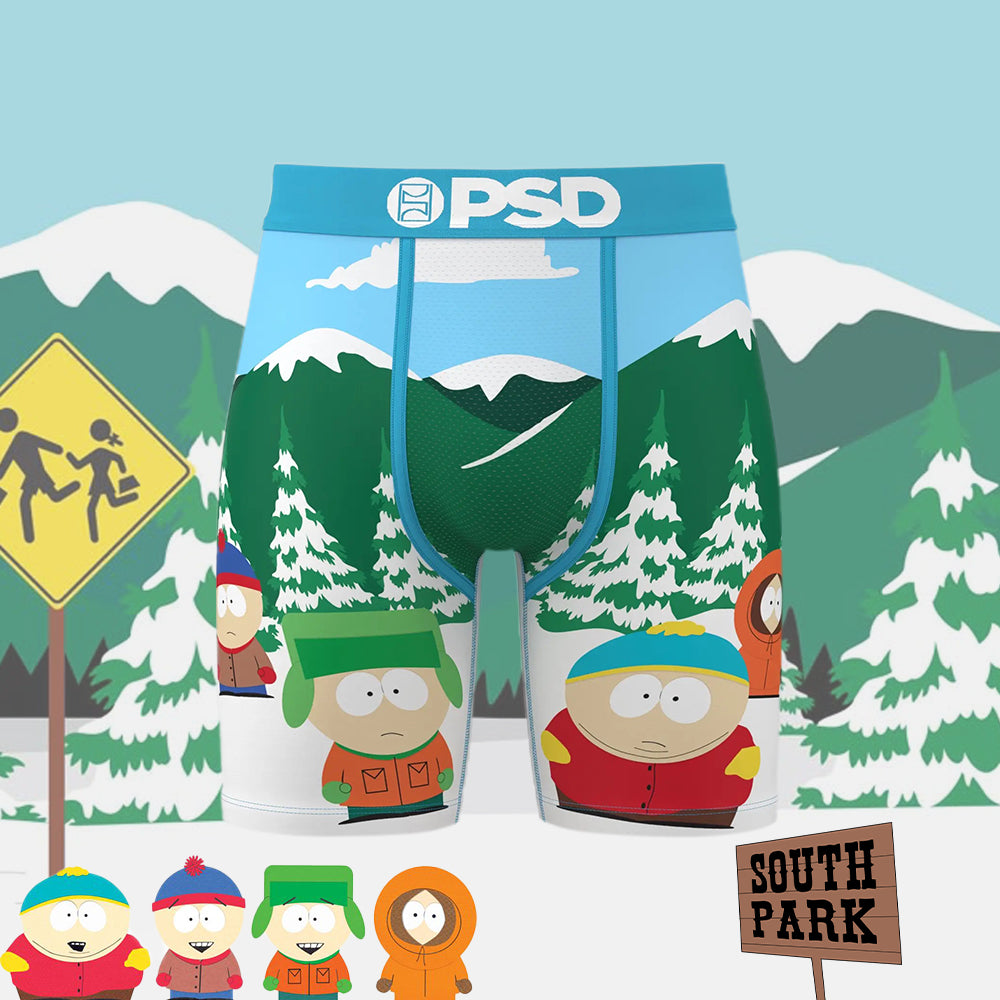 SOUTH PARK- 平口四角褲-南方四賤客-藍色