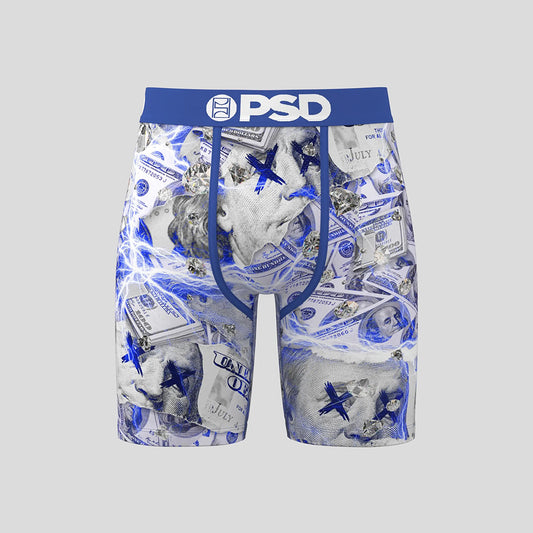 MONEY- Boxer Briefs-Blue US Dollars-Blue