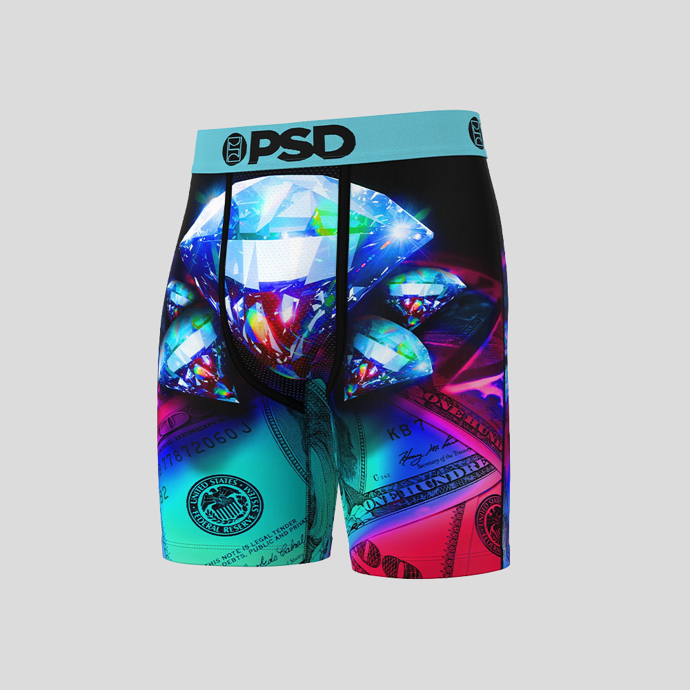 MONEY- Boxer Briefs-Five Star Diamond-Blue