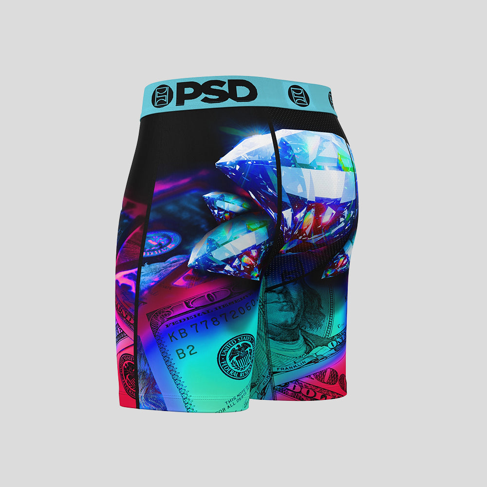 MONEY- Boxer Briefs-Five Star Diamond-Blue