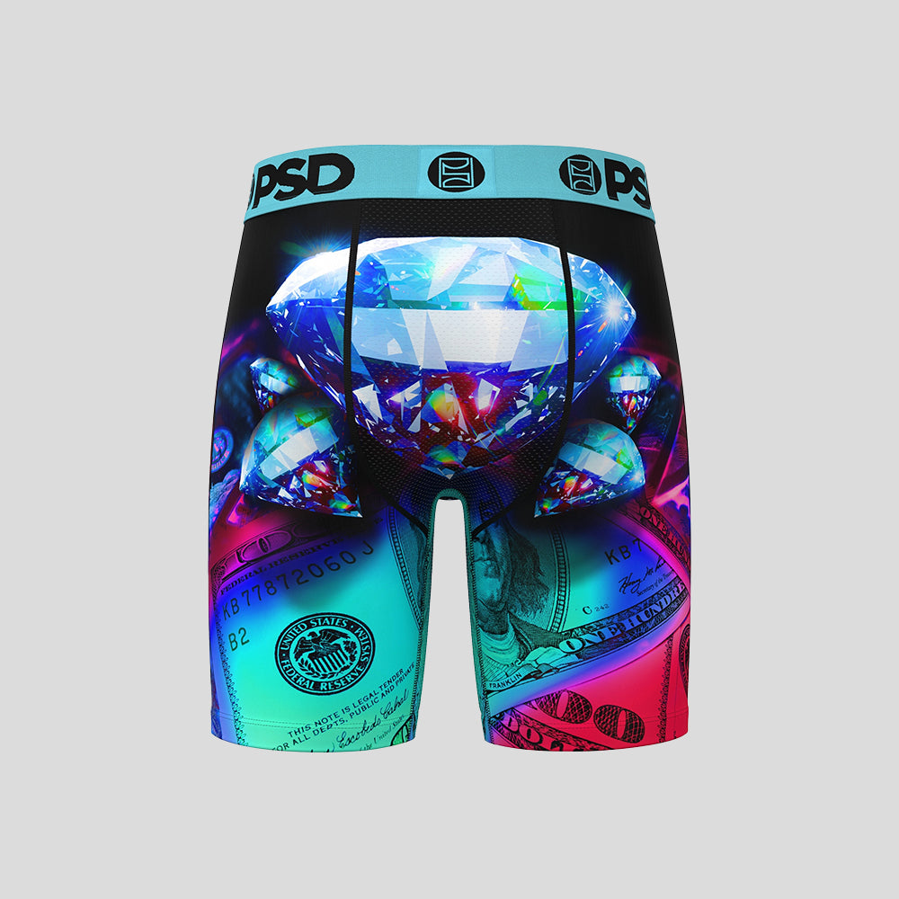 MONEY- Boxer Briefs-Five Star Diamond-Blue