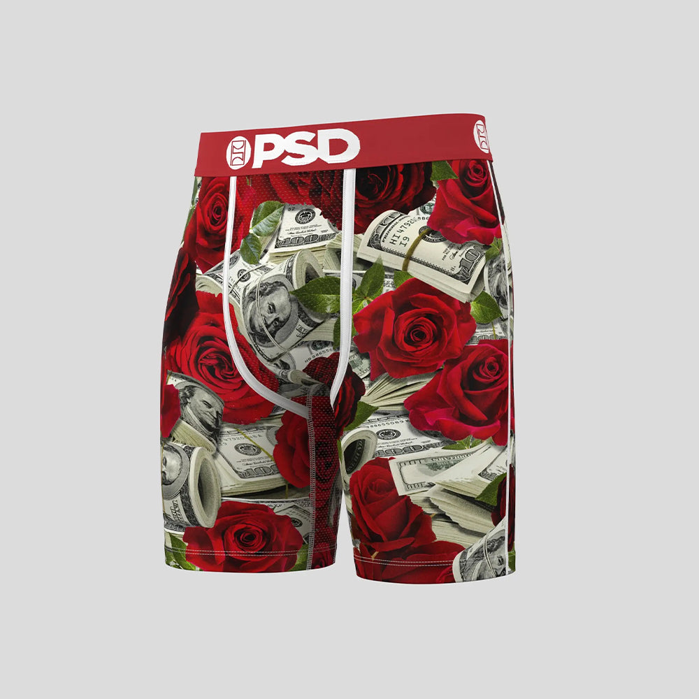 MONEY- Boxer Briefs-Money Rose-Red