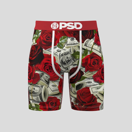 MONEY- Boxer Briefs-Money Rose-Red