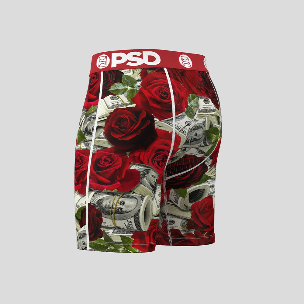 MONEY- Boxer Briefs-Money Rose-Red