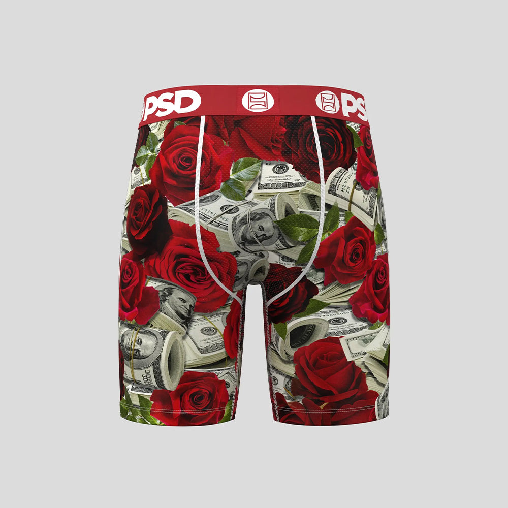 MONEY- Boxer Briefs-Money Rose-Red