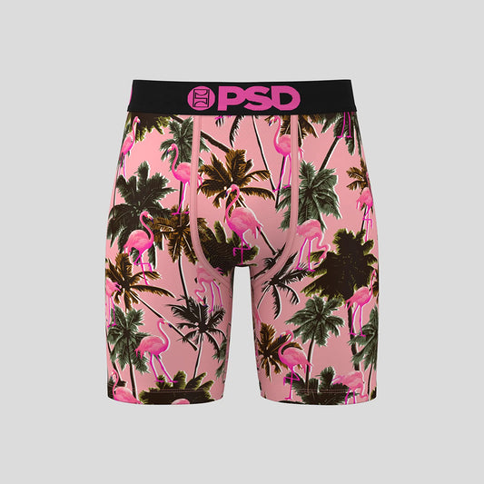 ANIMAL- Boxer Briefs-Flamingoes Flying in the Sky-Black