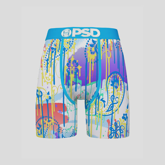 BANDANA - Boxer Briefs - Paisley Pattern - Blue