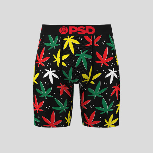RECREATION- Boxer Briefs-Colored Leaves-Black