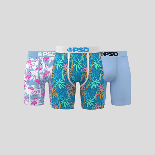 3-Pack - Boxer Briefs - Hawaiian - Blue