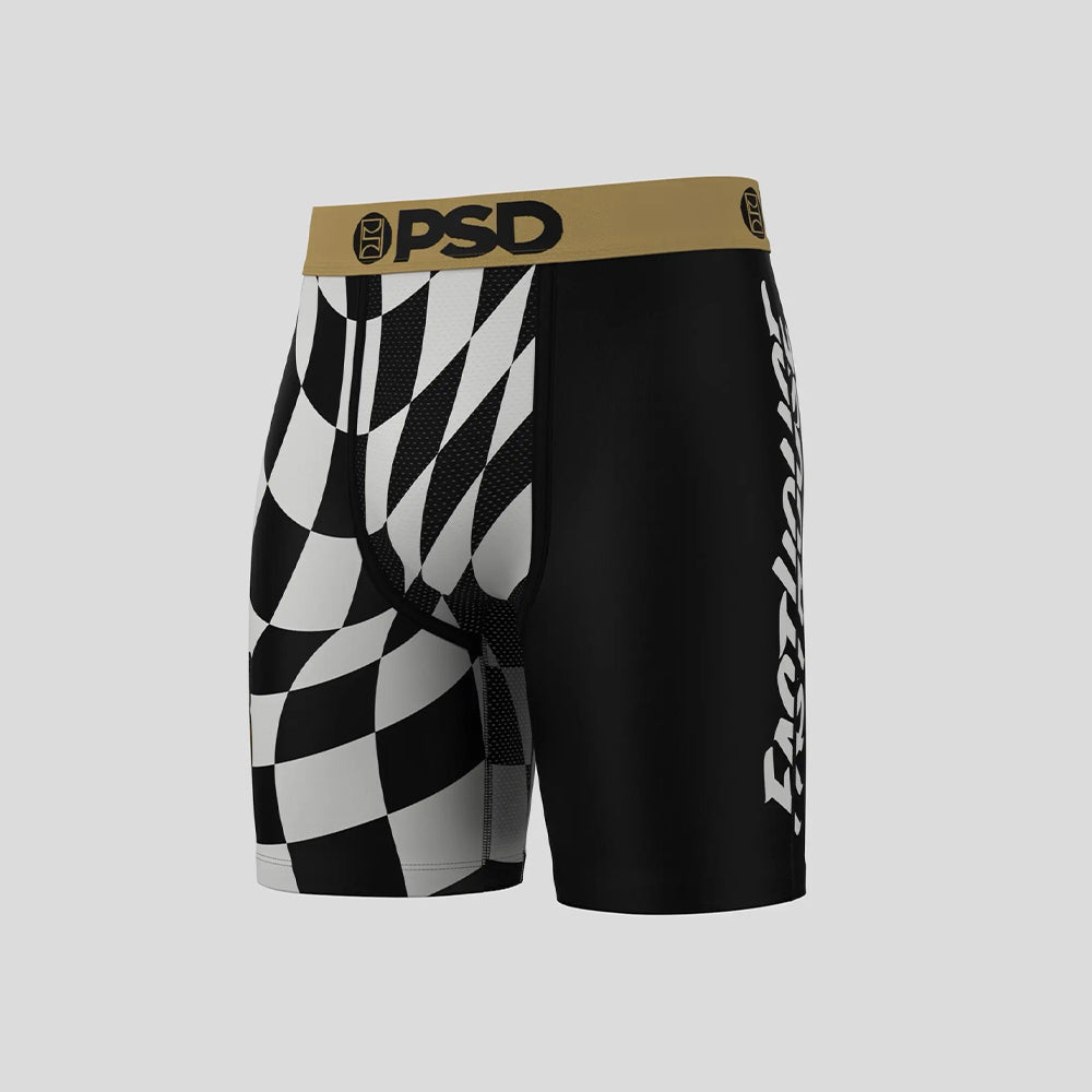 FASTHOUSE- Boxer Briefs-Black and White Check-Gold