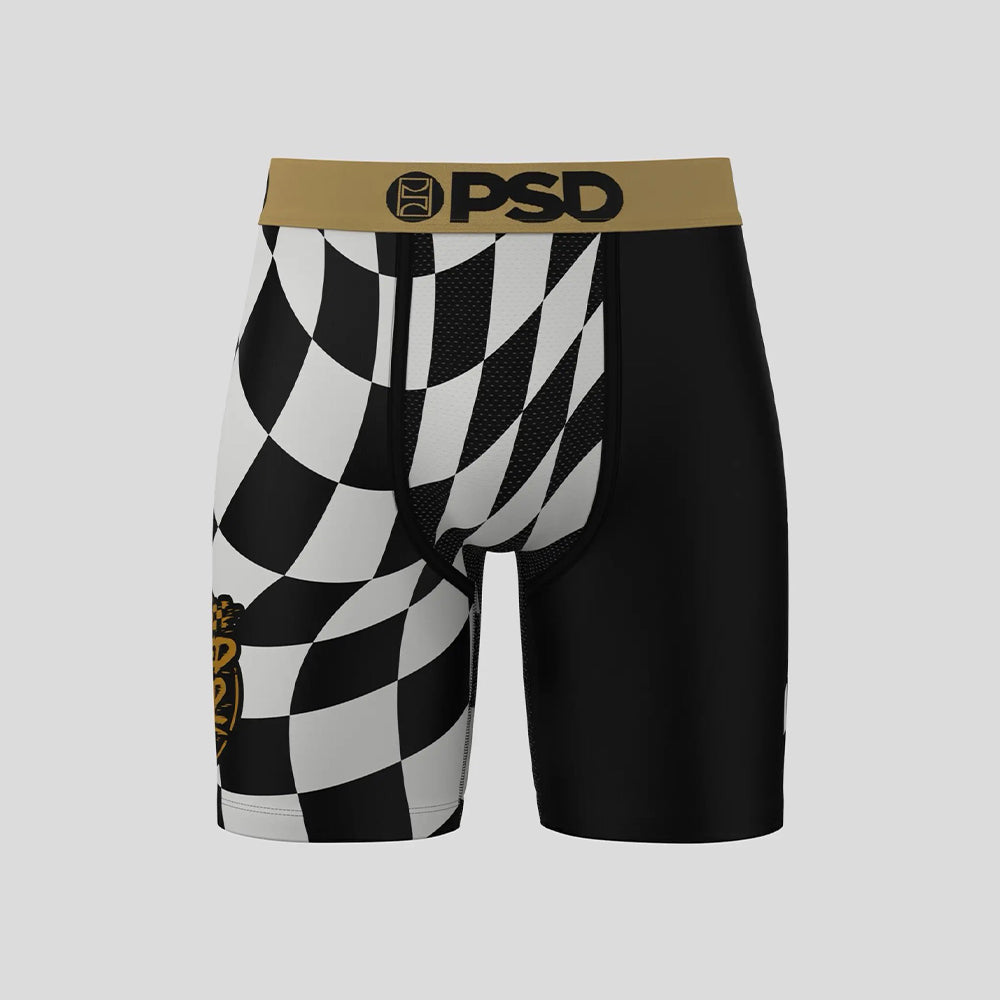 FASTHOUSE- Boxer Briefs-Black and White Check-Gold