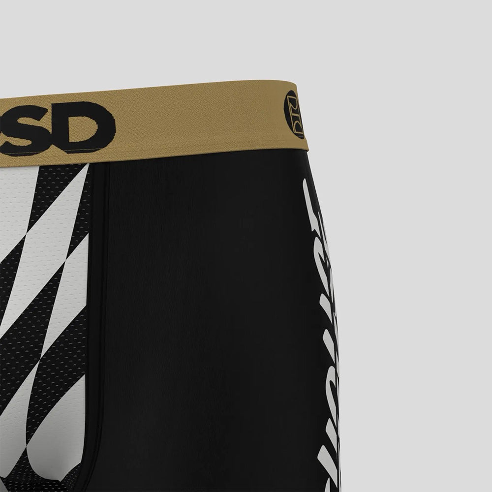 FASTHOUSE- Boxer Briefs-Black and White Check-Gold