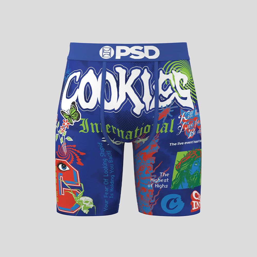 COOKIES- Boxer Briefs-High to the Highest Point-Blue