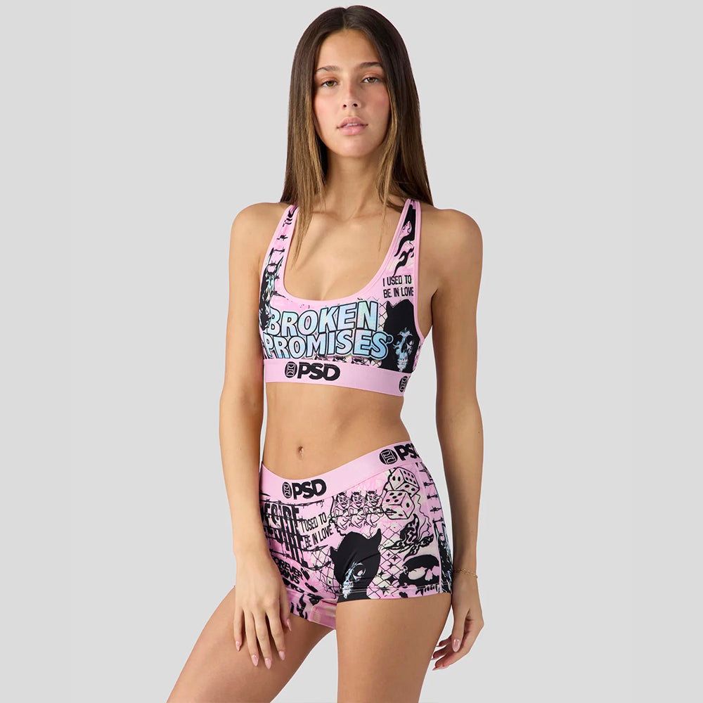 BROKEN PROMISES- Cropped Vest-Playful-Pink