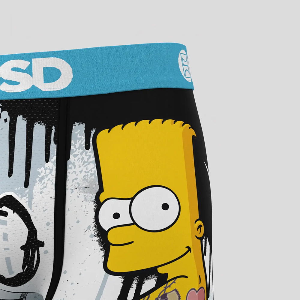 THE SIMPSONS- 平口四角褲-硬派霸子-藍色