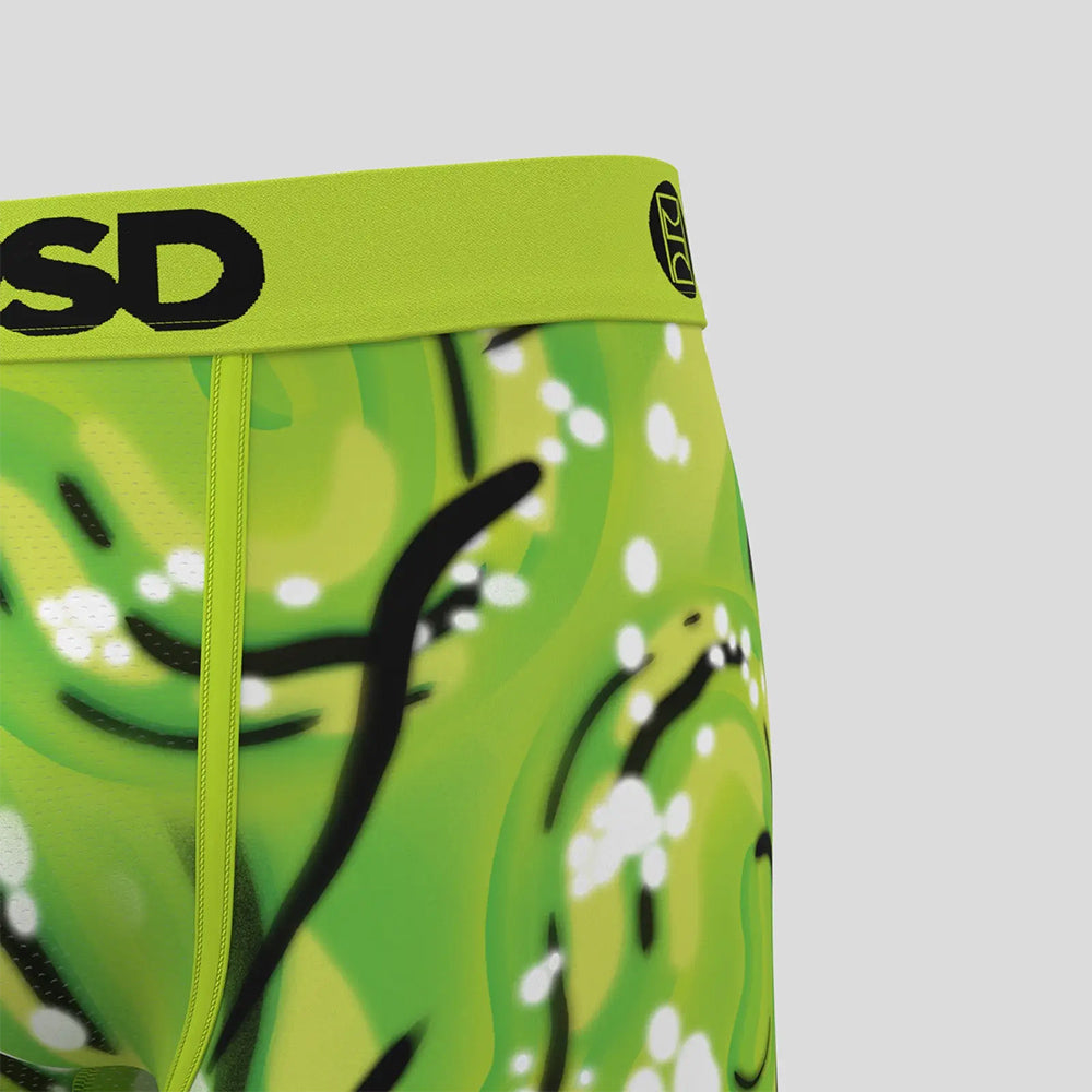 RICK AND MORTY- 平口四角褲-傳送門-綠色