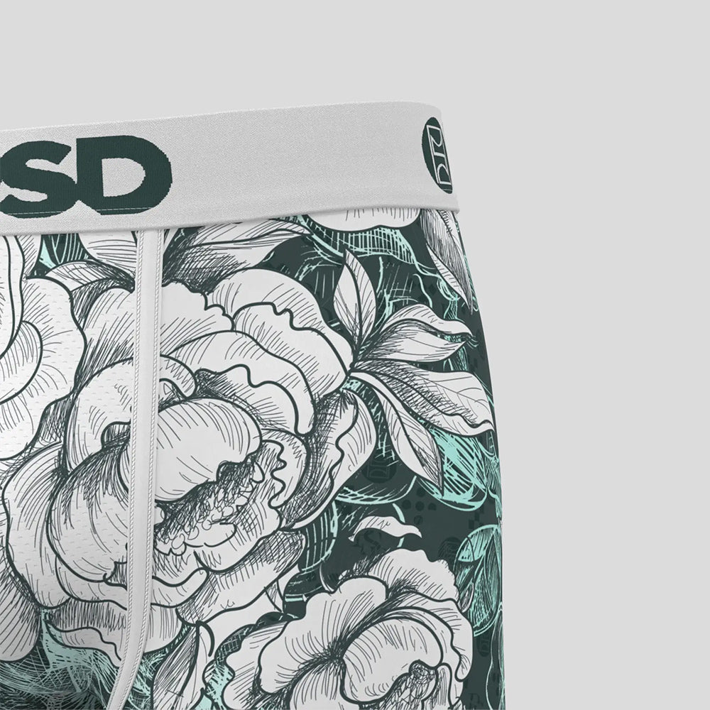 FLORAL- 平口四角褲-純粹-灰色