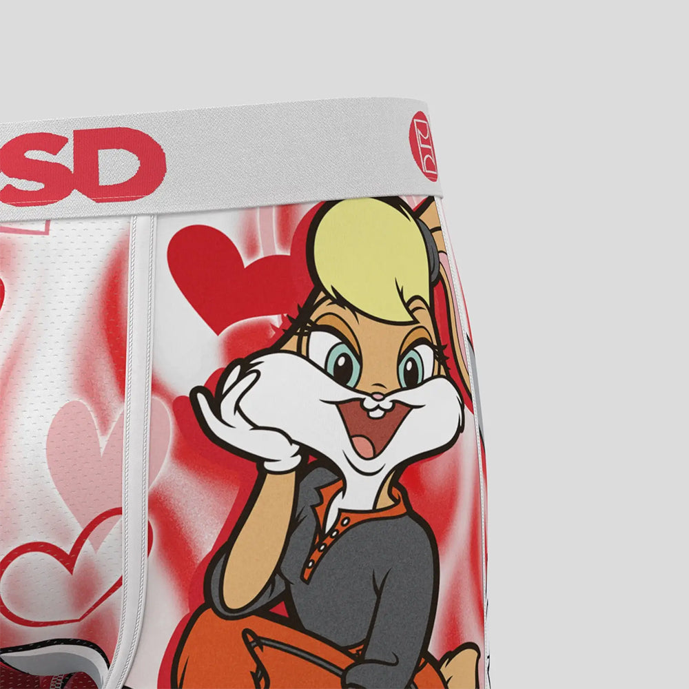 LOONEY TUNES- 平口四角褲-偷偷愛-紅色