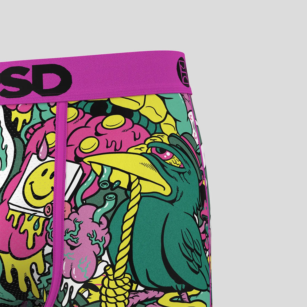LIQUID DEATH-Flat Boxer Briefs-Death Water Joint Model-Pink