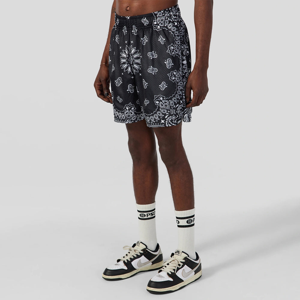 SPORTSWEAR - Sports Shorts - Paisley Pattern - Black