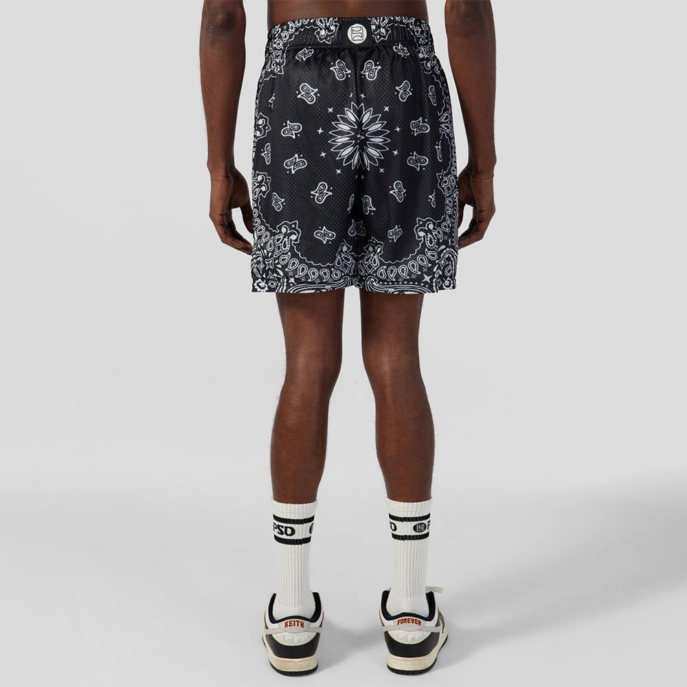SPORTSWEAR - Sports Shorts - Paisley Pattern - Black