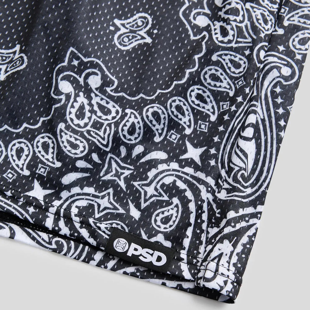 SPORTSWEAR - Sports Shorts - Paisley Pattern - Black