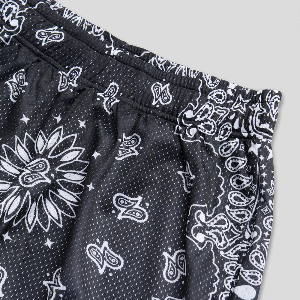 SPORTSWEAR - Sports Shorts - Paisley Pattern - Black