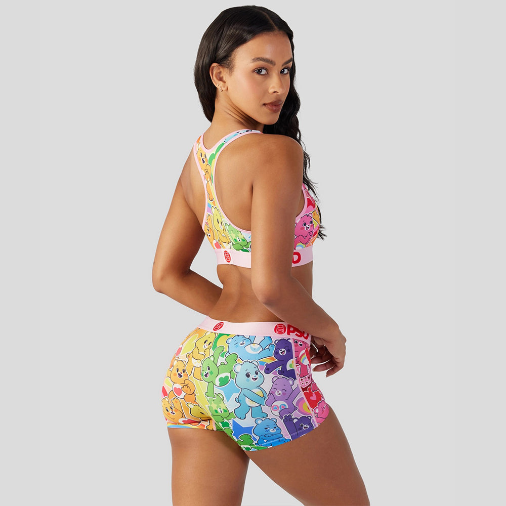 CAREBEARS-Short Vest-Rainbow Bear-Pink