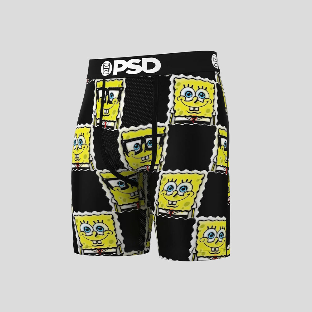 SPONGEBOB- Boxer Briefs-SpongeBob Black and Yellow-Black
