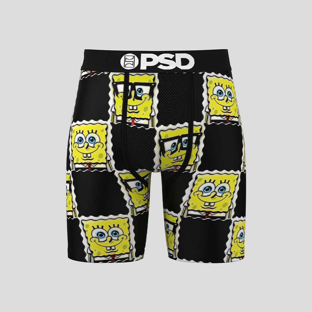 SPONGEBOB- Boxer Briefs-SpongeBob Black and Yellow-Black