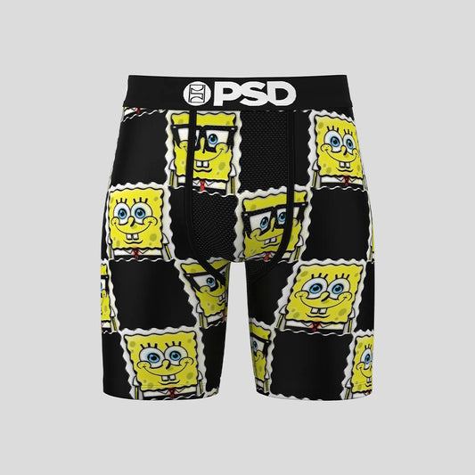SPONGEBOB- Boxer Briefs-SpongeBob Black and Yellow-Black