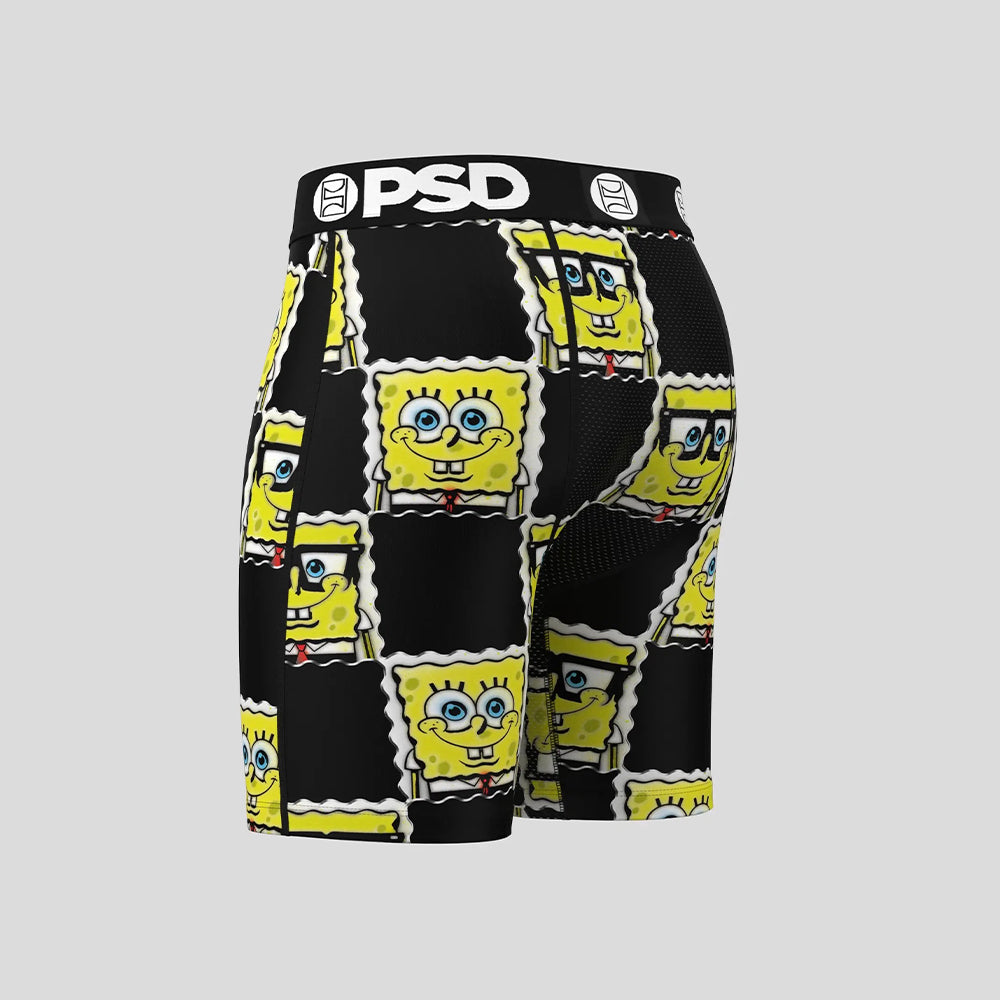 SPONGEBOB- Boxer Briefs-SpongeBob Black and Yellow-Black