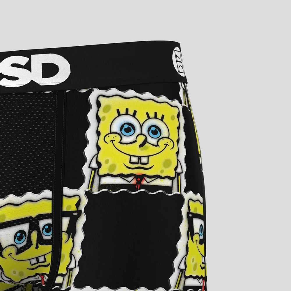 SPONGEBOB- Boxer Briefs-SpongeBob Black and Yellow-Black