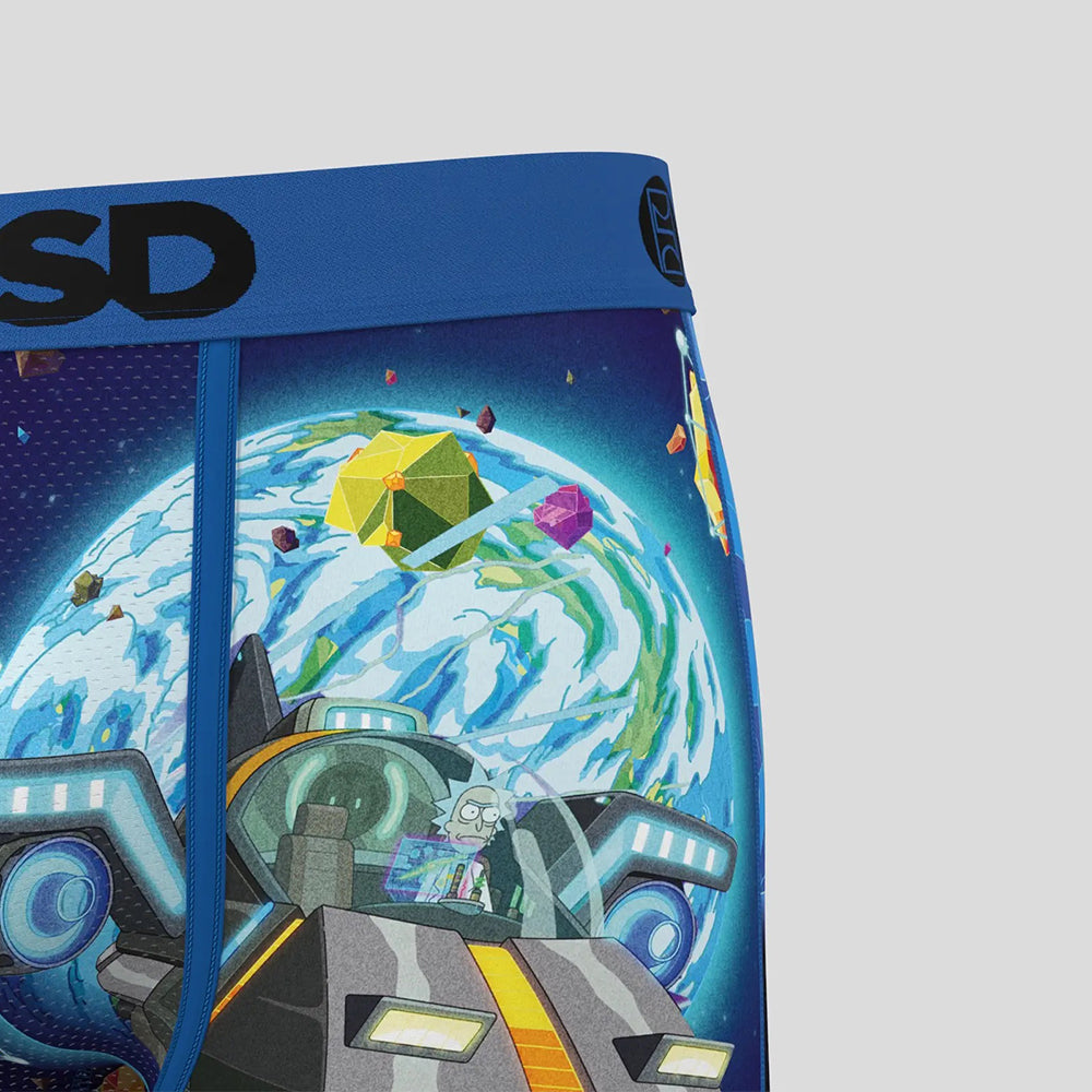RICK AND MORTY - Boxer Briefs - Fly to the Future - Blue