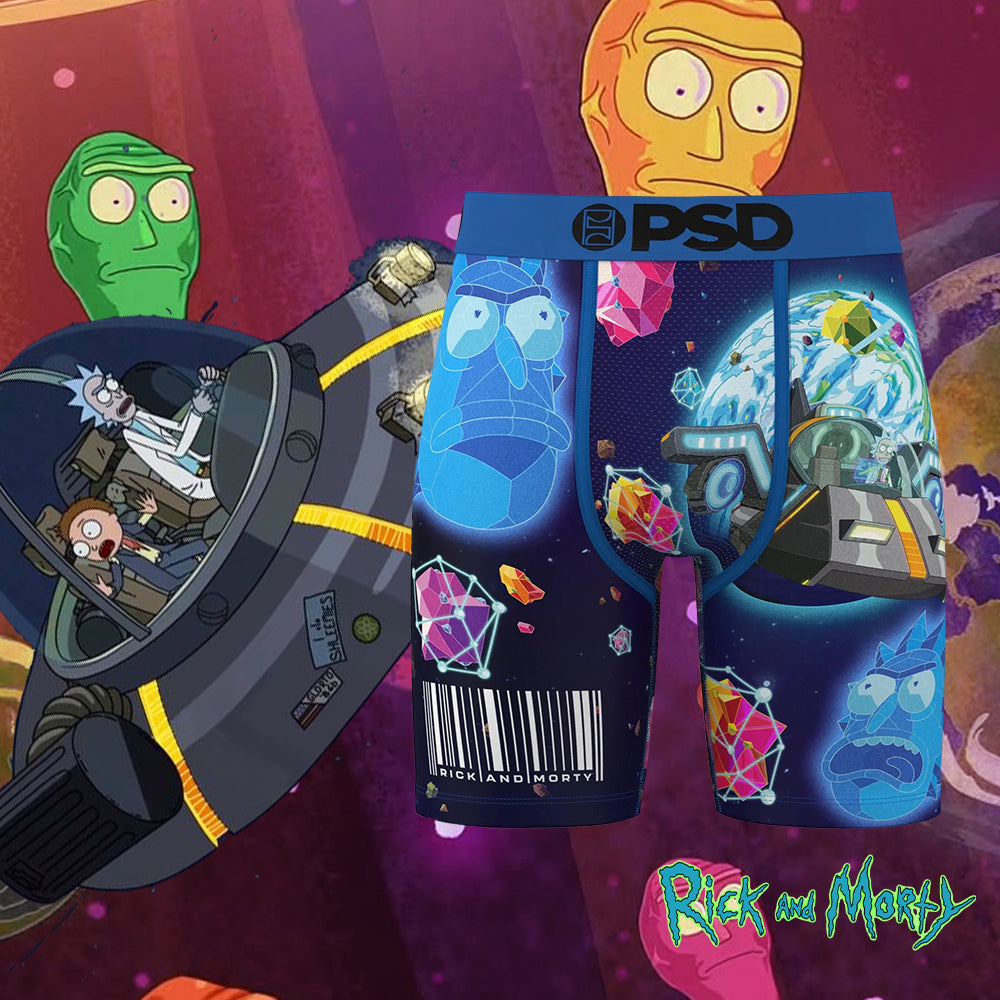 RICK AND MORTY - Boxer Briefs - Fly to the Future - Blue