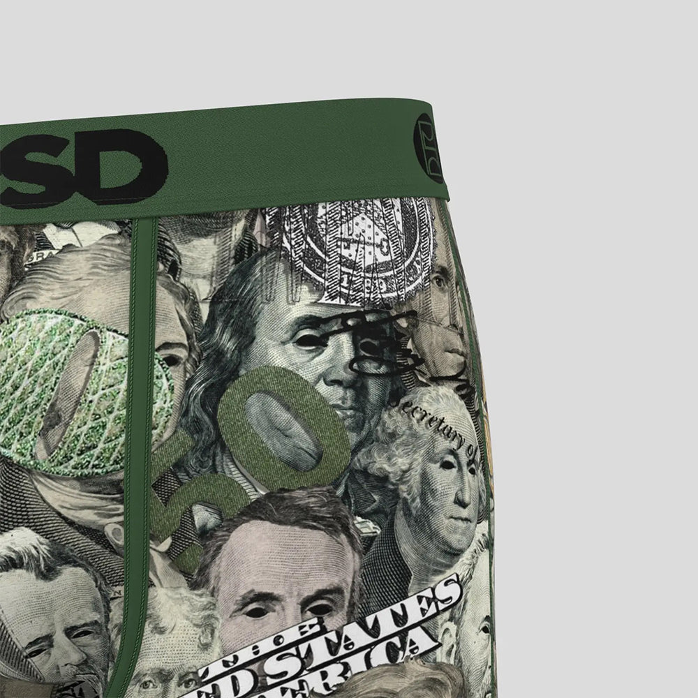 MONEY- Boxer Briefs-Money Army-Green