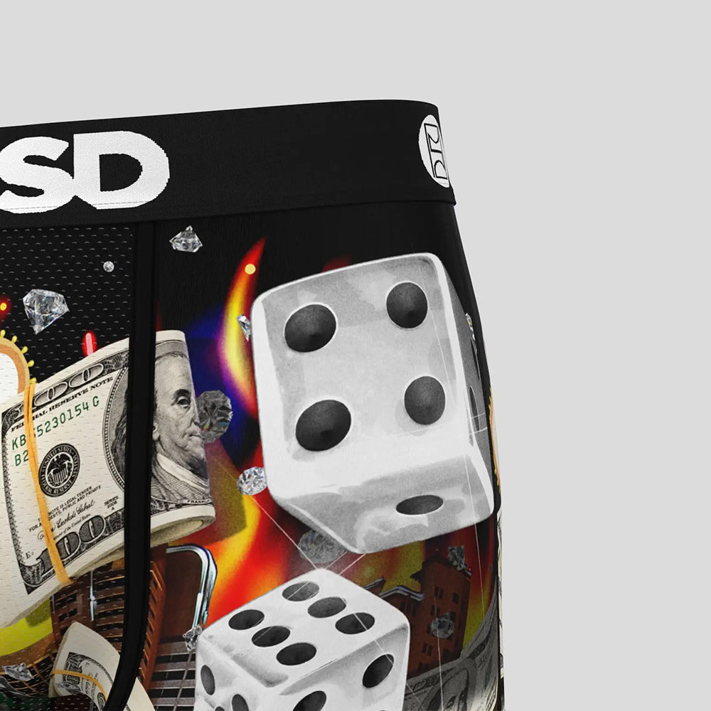 MONEY- Boxer Briefs-Dice Diudiu Le-Black