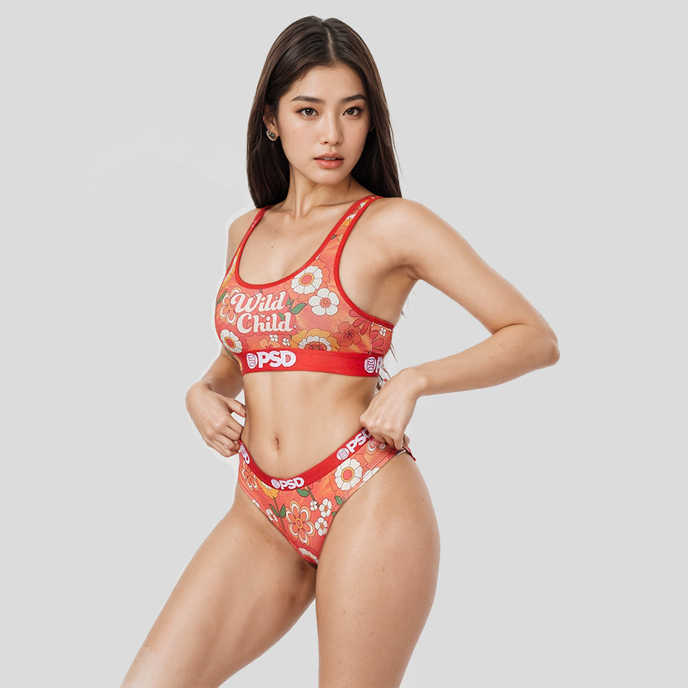 FLORAL- Briefs-Flower Series-Red