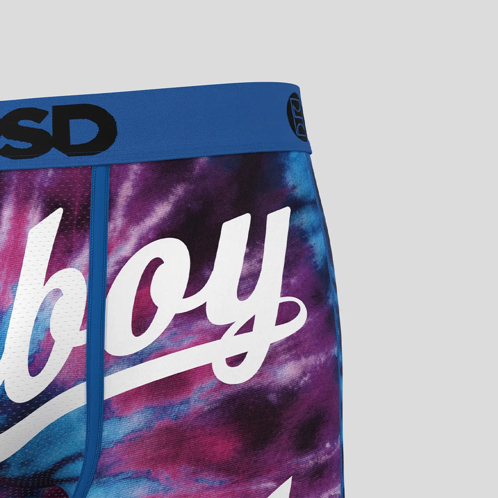 PLAYBOY-平口四角褲-永恆愛戀-藍色