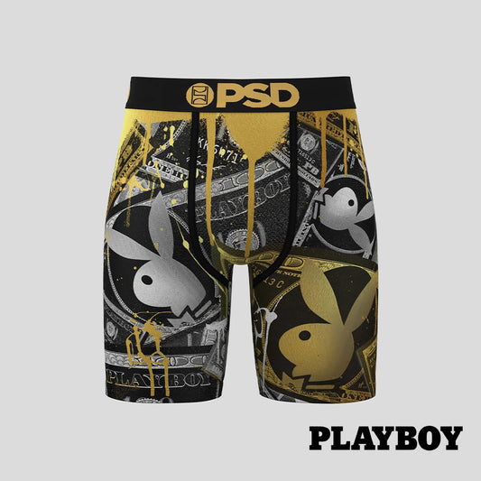 PLAYBOY-Boxer Briefs-Monopoly-Black