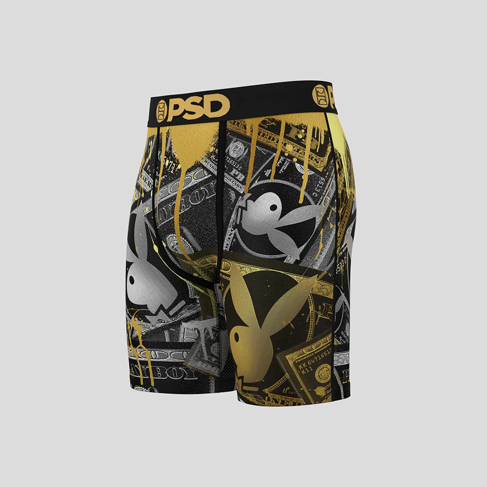 PLAYBOY-Boxer Briefs-Monopoly-Black