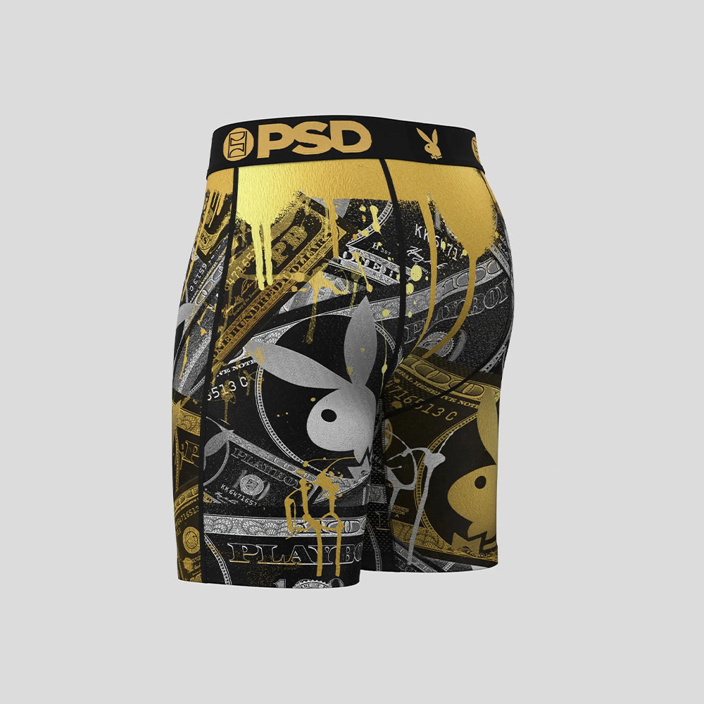 PLAYBOY-Boxer Briefs-Monopoly-Black