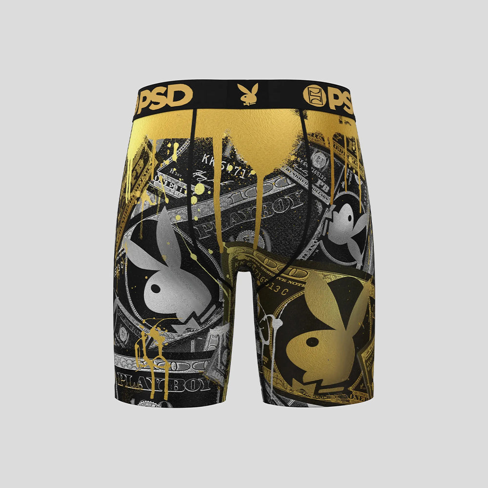PLAYBOY-Boxer Briefs-Monopoly-Black