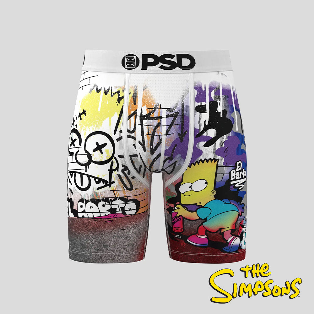 THE SIMPSONS-Flat-legged Boxer Briefs-Crazy Tyrant-White