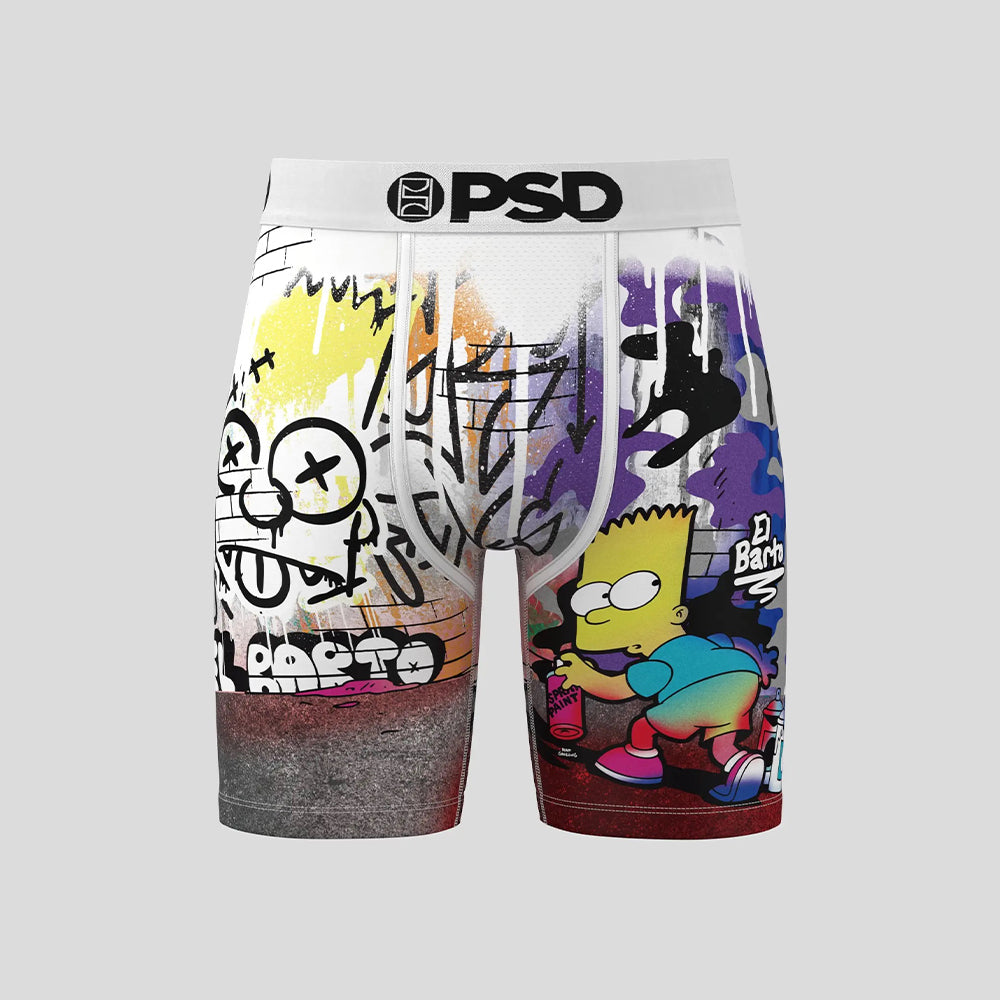 THE SIMPSONS-Flat-legged Boxer Briefs-Crazy Tyrant-White